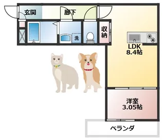 子犬と春風のダイアリー【2階】の間取り
