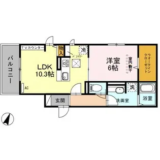 ルミエール【2階】の間取り