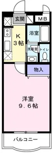 グリーンマンション雅B【3階】の間取り