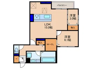クラシスト塚本【3階】の間取り