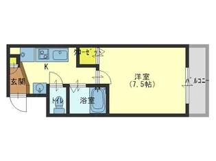 エイチ・ツー・オー東小橋II【6階】の間取り