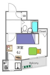 柳盛堂IIビル【7階】の間取り