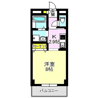 One Wish【3階】の間取り