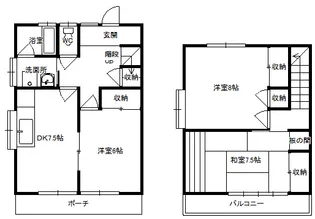 群馬県前橋市上小出町2【一戸建】の間取り