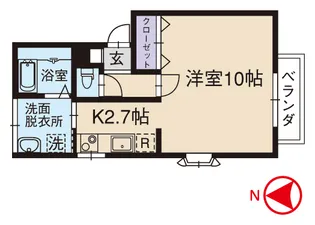 プレジールI(アイ)【1階】の間取り