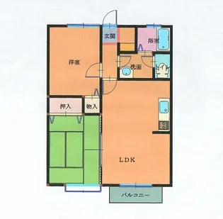 ラフォーレ松原【2階】の間取り
