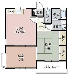 ルブールパレス【1階】の間取り