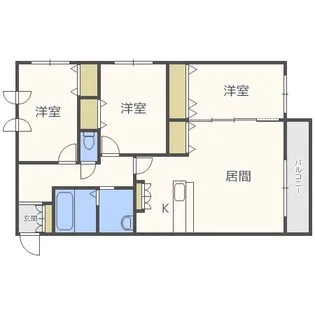 ドゥーディマンシュ【3階】の間取り