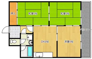 広島県広島市西区横川町3【マンション】の間取り