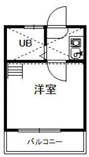 東京都大田区西蒲田1【アパート】の間取り