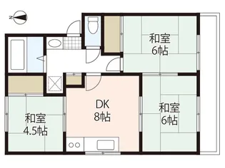 グリーンパーク高陽 B棟【1階】の間取り