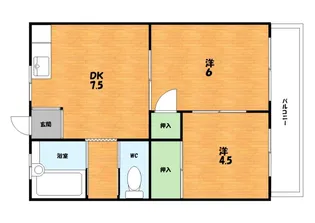 クレセント【2階】の間取り