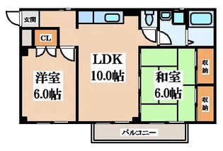 ハピネス2000【2階】の間取り