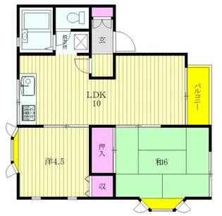 コートマグノーリアB【1階】の間取り