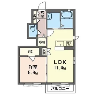 シャーメゾン宮前A【1階】の間取り