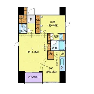 プレール・ドゥーク銀座東【5階】の間取り