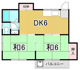 昭和ハイツ【2階】の間取り