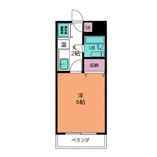 キャッスルウエスト【4階】の間取り