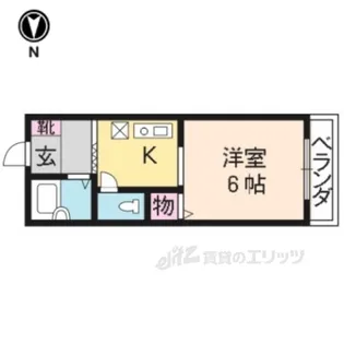 衣笠ハイツ【3階】の間取り