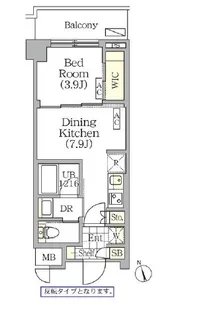 フロントプレイス飯田橋レジデンス【6階】の間取り