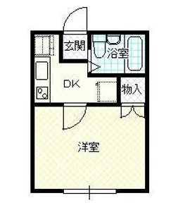 1Rの間取り画像