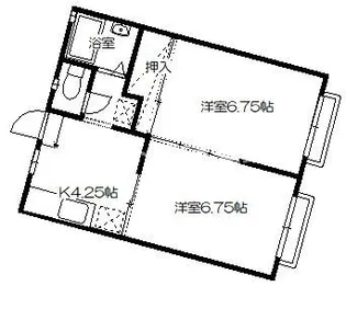 パークハイツはこざきI【2階】の間取り