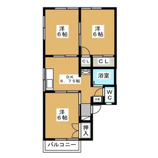 パークシティ高山【1階】の間取り