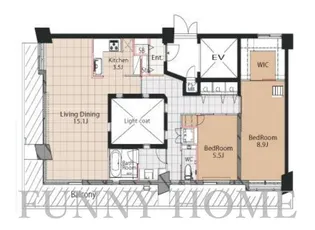 東京都世田谷区若林5【マンション】の間取り