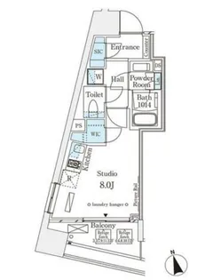 パークナードフィット南青山Vista【3階】の間取り