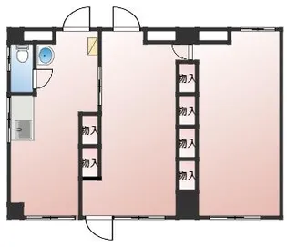 フラワーハイツC【1階】の間取り
