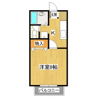 アムール・ナミキ【1階】の間取り