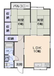 コーポ玉井【2階】の間取り
