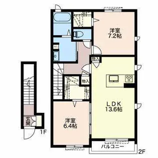 グランシエル【2階】の間取り