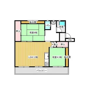 ユートピア東長崎1号棟【3階】の間取り