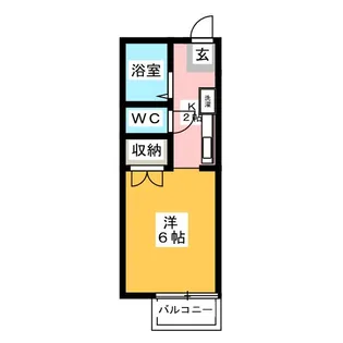 リバティスクエアA棟【1階】の間取り