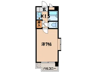エバーグリ-ン明大寺【3階】の間取り