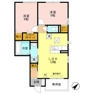 アリウムガーデン【1階】の間取り