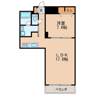 レジディア東桜II【7階】の間取り