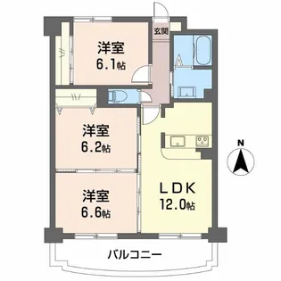 コンフォート中島【4階】の間取り