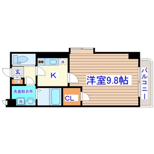 アンソレイユ河原町【4階】の間取り