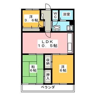 プレシールハイム【3階】の間取り
