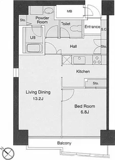 四番町プラザ【6階】の間取り