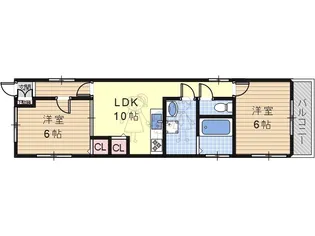 松虫川崎マンション【3階】の間取り