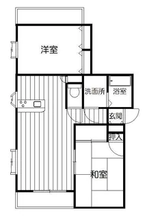 アヴァンセ八幡【2階】の間取り