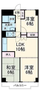 エステートシンサダ【2階】の間取り