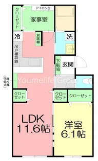 神奈川県平塚市四之宮2【マンション】の間取り