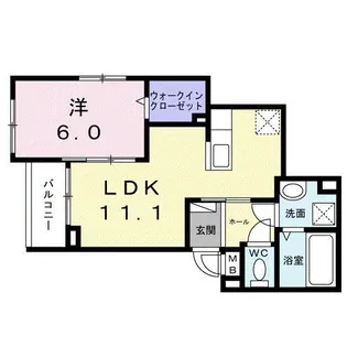 マリエレイ・ラニ【3階】の間取り