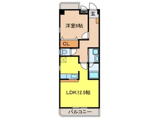 マ-ベラス青山【3階】の間取り