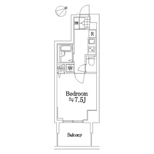 1Kの間取り画像