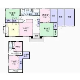 長野県上田市国分1【一戸建】の間取り